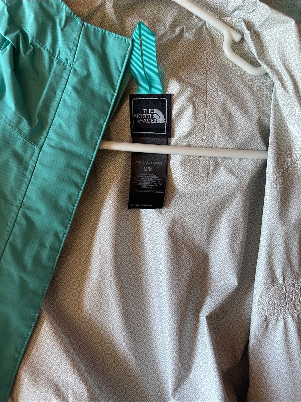 The North Face Teal Hooded Shell Jacket - Picture 9 of 9